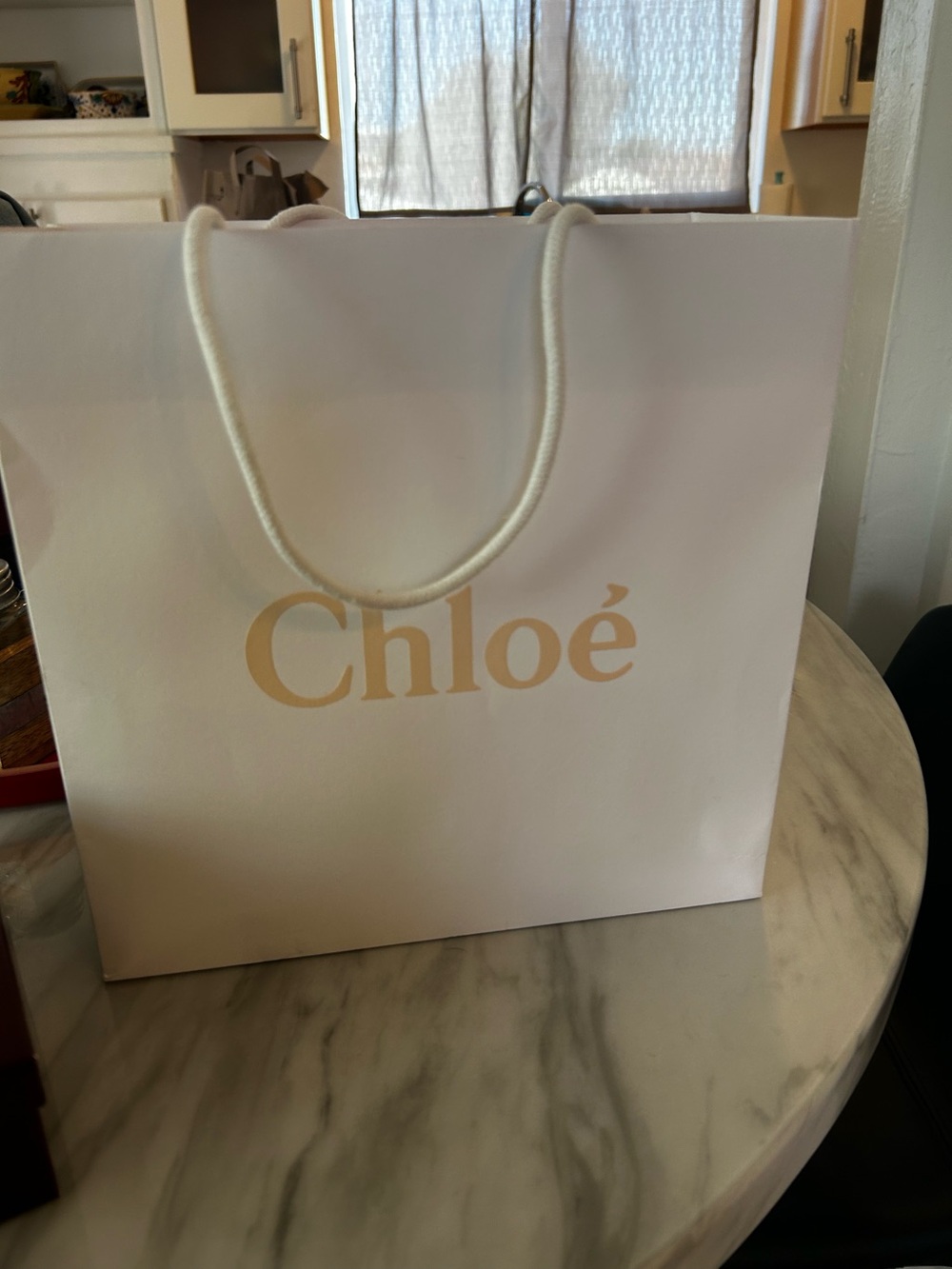Chloe White Gift Bag
